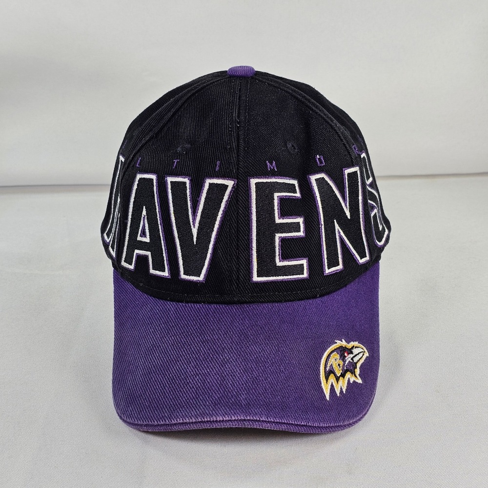 Reebok Baltimore Ravens NFL Hat Black Purple Embroidered Adjustable Strapback
